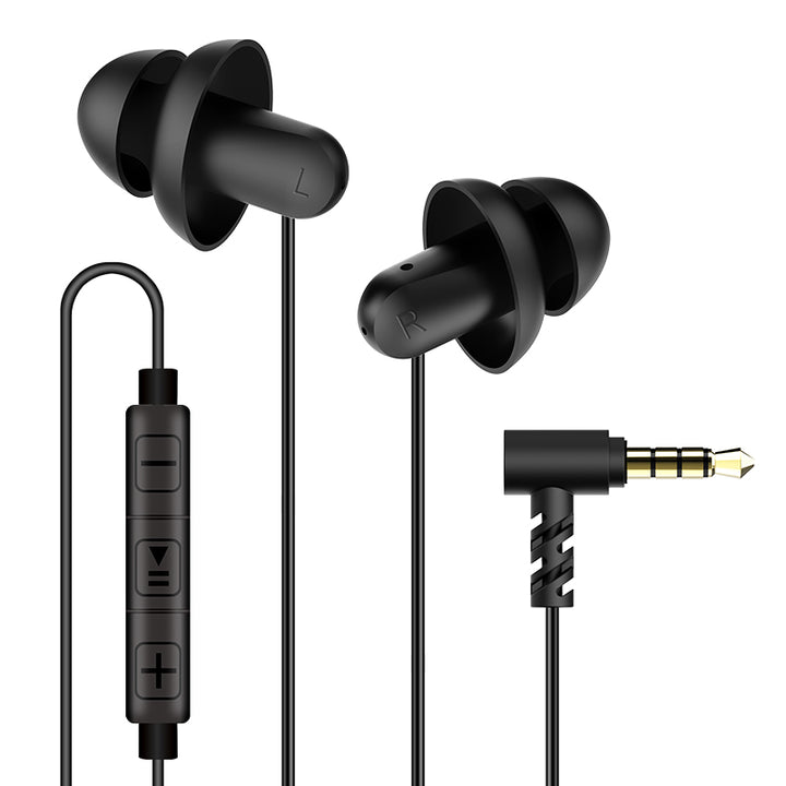 Hearprotek In-Ear Wired Sleep Earbuds Earphones with Mic