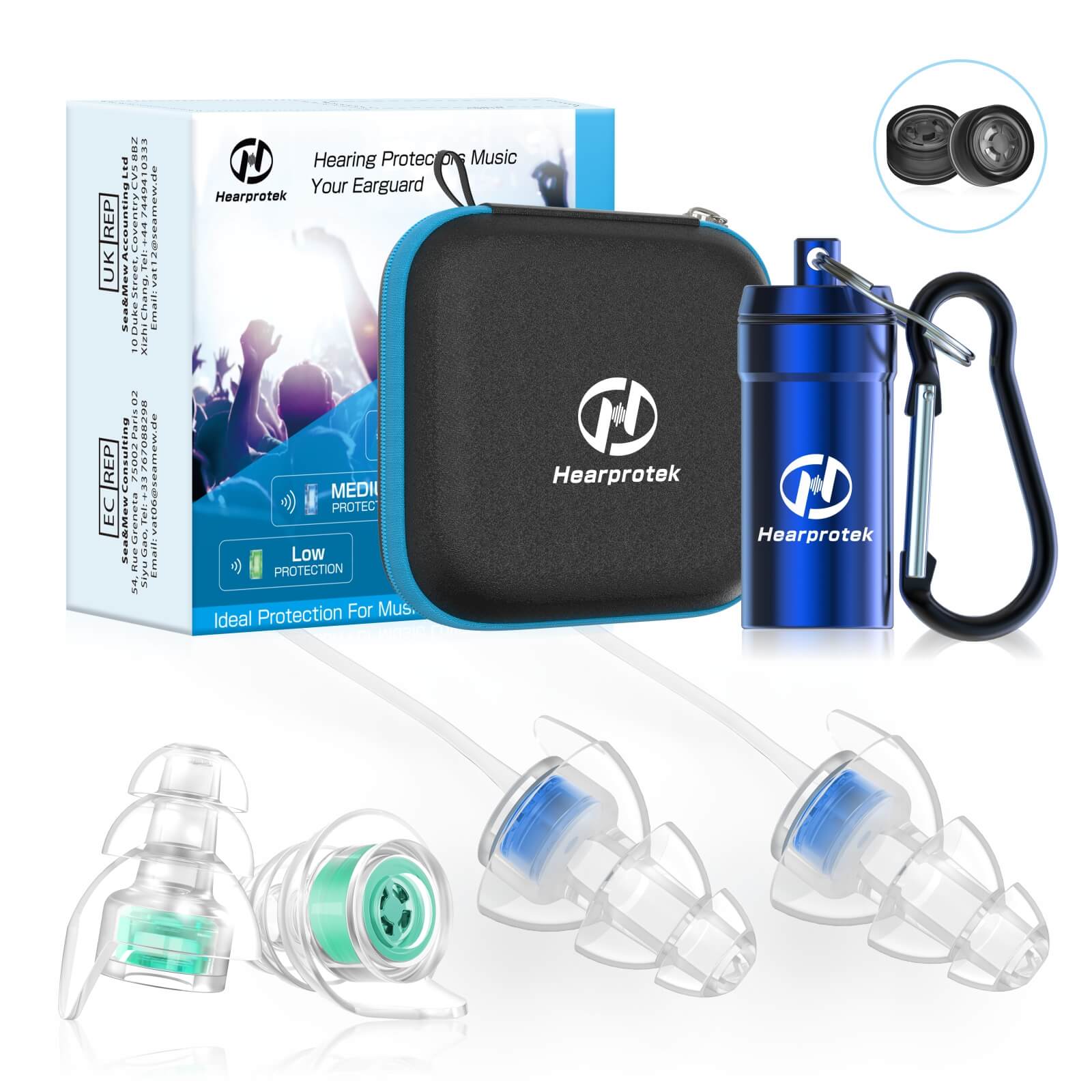 Hearprotek Noise Cancelling High Fidelity Plugs - hearprotek