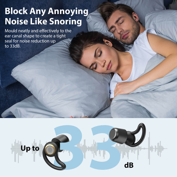 Black Sleeping Ear Plugs