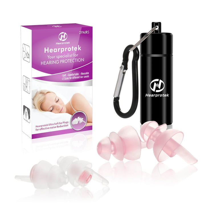 Pink Noise Reduction Sleeping Ear Plugs