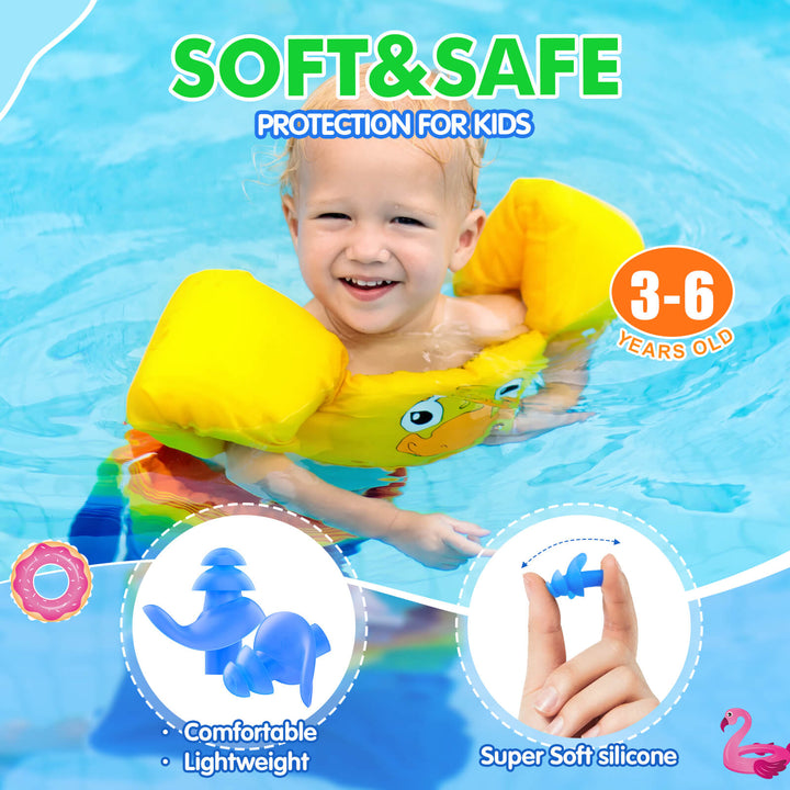 Soft lightweigt earplugs for kids up to 6 years