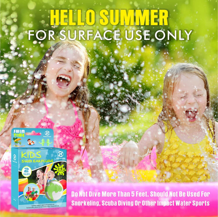Say hello to summer with our swimming earplugs for kids
