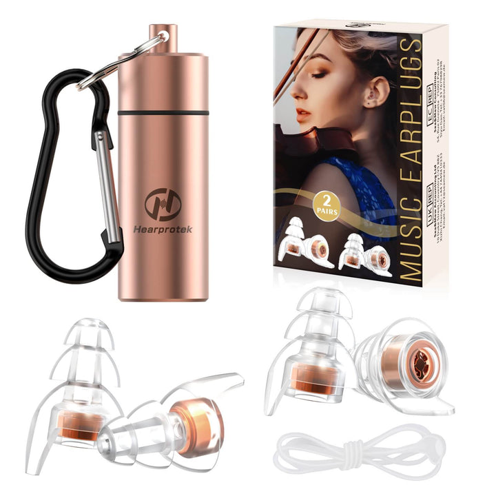 Gold Noise Reduction Concert Ear Plugs
