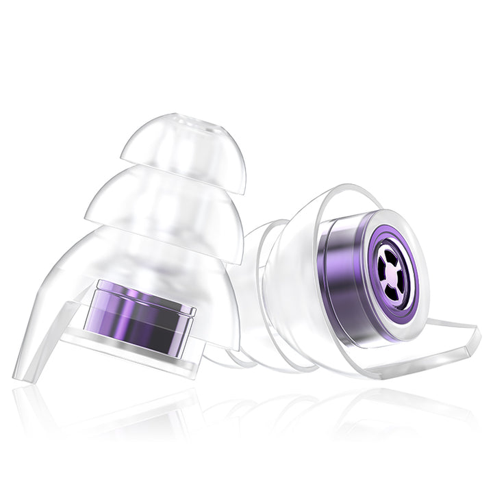 High Fidelity 23db Noise Reduction Concert Ear Plugs (Purple)